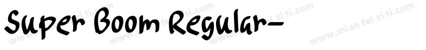 Super Boom Regular字体转换